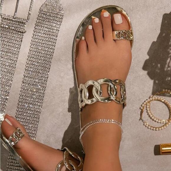 NWOT Casual Toe Loop Detailing Jelly Slippers - Picture 9 of 9